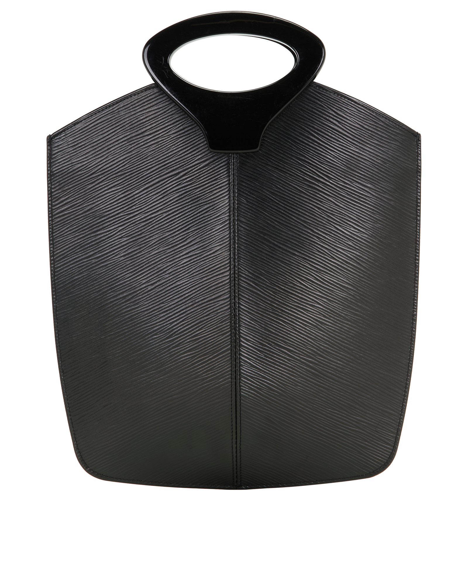Noctambule Handbag, &pound;230, Handbags, Black, Leather, Back view